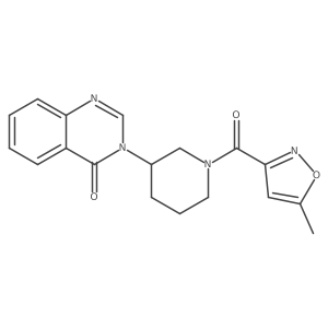 3-(1-(5-methylisoxazole-3-carbonyl)piperidin-3-yl)quinazolin-4(3H)-one Structure