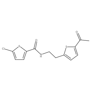 N-(2-(5-acetylthiophen-2-yl)ethyl)-5-chlorothiophene-2-carboxamide Structure