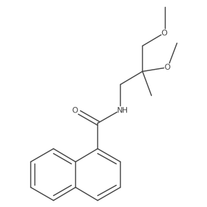 N-(2,3-dimethoxy-2-methylpropyl)-1-naphthamide结构式