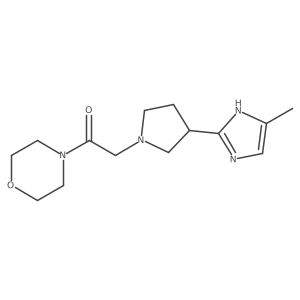 2-(3-(5-Methyl-1H-imidazol-2-yl)pyrrolidin-1-yl)-1-morpholinoethanone Structure