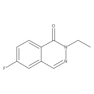 2-Ethyl-6-fluoro-1,2-dihydrophthalazin-1-one结构式