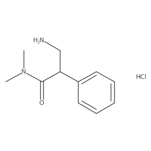 3-amino-N,N-dimethyl-2-phenylpropanamide hydrochloride结构式