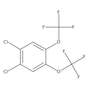 1,2-Dichloro-4,5-bis(trifluoromethoxy)benzene Structure