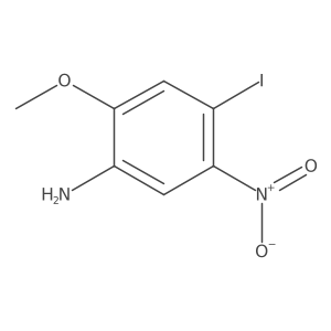 4-Iodo-2-methoxy-5-nitroaniline结构式