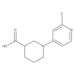 1-(2-Fluoropyridin-4-yl)piperidine-3-carboxylic acid结构式