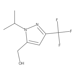 (1-isopropyl-3-(trifluoromethyl)-1H-pyrazol-5-yl)methanol结构式