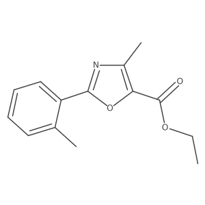 Ethyl 4-methyl-2-o-tolyloxazole-5-carboxylate结构式