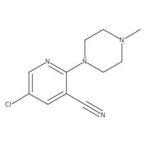 5-Chloro-2-(4-methylpiperazin-1-yl)nicotinonitrile Structure