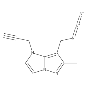7-(azidomethyl)-6-methyl-1-prop-2-ynyl-imidazo[1,2-b]pyrazole Structure
