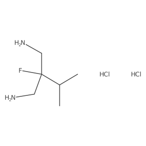 2-(Aminomethyl)-2-fluoro-3-methylbutan-1-amine dihydrochloride结构式