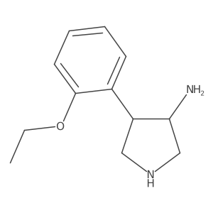 4-(2-Ethoxyphenyl)pyrrolidin-3-amine Structure