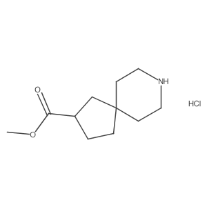 Methyl 8-azaspiro[4.5]decane-2-carboxylate hydrochloride结构式