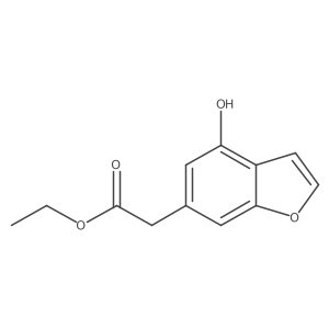 Ethyl 2-(4-hydroxy-1-benzofuran-6-yl)acetate结构式