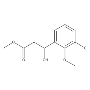 Methyl 3-(3-chloro-2-methoxyphenyl)-3-hydroxypropanoate Structure