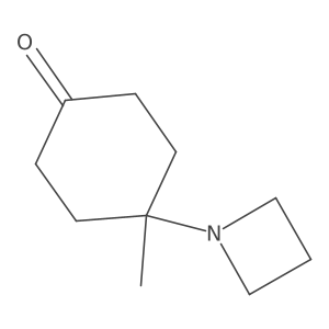 4-(Azetidin-1-yl)-4-methylcyclohexan-1-one Structure