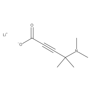 Lithium 4-(dimethylamino)-4-methylpent-2-ynoate Structure