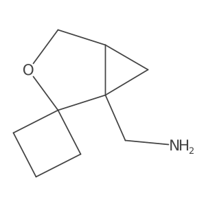 rac-[(1R,5S)-3-oxaspiro[bicyclo[3.1.0]hexane-2,1'-cyclobutane]-1-yl]methanamine, cis Structure