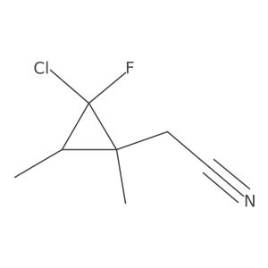 2-(2-Chloro-2-fluoro-1,3-dimethylcyclopropyl)acetonitrile Structure