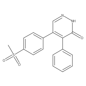 5-(4-Methanesulfonyl-phenyl)-4-phenyl-2H-pyridazin-3-one Structure