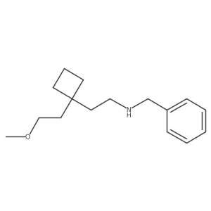 Benzyl({2-[1-(2-methoxyethyl)cyclobutyl]ethyl})amine Structure