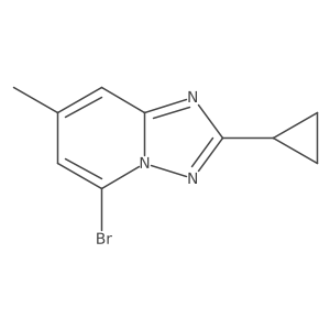 5-Bromo-2-cyclopropyl-7-methyl-[1,2,4]triazolo[1,5-a]pyridine Structure