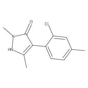 4-(2-chloro-4-methylphenyl)-1,3-dimethyl-1H-pyrazol-5-ol Structure