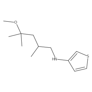 N-(4-methoxy-2,4-dimethylpentyl)thiophen-3-amine结构式