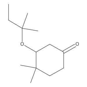 4,4-Dimethyl-3-[(2-methylbutan-2-yl)oxy]cyclohexan-1-one Structure