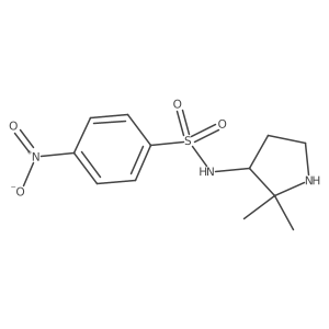 N-(2,2-dimethylpyrrolidin-3-yl)-4-nitrobenzene-1-sulfonamide Structure