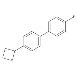 2-[4-(4-Fluorophenyl)phenyl]oxetane结构式