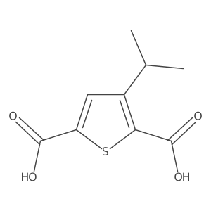 3-(Propan-2-yl)thiophene-2,5-dicarboxylic acid Structure
