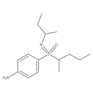4-amino-N-(butan-2-yl)-N-methyl-N-propylbenzene-1-sulfonoimidamide结构式