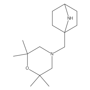 1-[(2,2,6,6-Tetramethylmorpholin-4-yl)methyl]-7-azabicyclo[2.2.1]heptane Structure