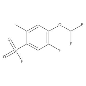 4-(Difluoromethoxy)-5-fluoro-2-methylbenzene-1-sulfonyl fluoride Structure