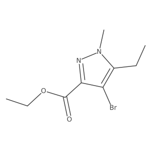 Ethyl 4-bromo-5-ethyl-1-methyl-1H-pyrazole-3-carboxylate Structure