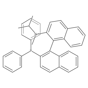 (1R)-2'-(Diphenylphosphino)-N-isopropyl-N-methyl-[1,1'-binaphthalen]-2-amine Structure