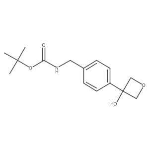 3-[4-[(Boc-amino)methyl]phenyl]oxetan-3-ol结构式