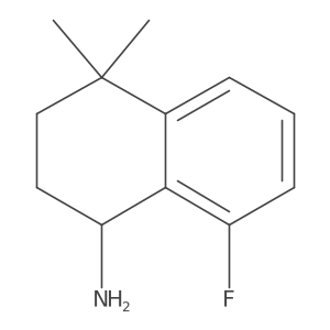 8-Fluoro-4,4-dimethyl-1,2,3,4-tetrahydronaphthalen-1-amine结构式
