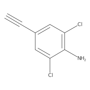 2,6-Dichloro-4-ethynylaniline结构式