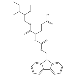 4-({[(9H-fluoren-9-yl)methoxy]carbonyl}amino)-4-[(2-methoxy-3-methylpentyl)carbamoyl]butanoic acid结构式