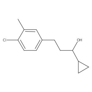3-(4-Chloro-3-methylphenyl)-1-cyclopropylpropan-1-ol结构式