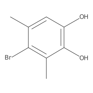 4-Bromo-3,5-dimethylbenzene-1,2-diol Structure