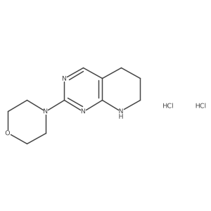 4-(5,6,7,8-Tetrahydropyrido[2,3-d]pyrimidin-2-yl)morpholine dihydrochloride结构式