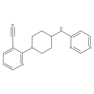 2-{4-[(Pyrimidin-4-yl)amino]piperidin-1-yl}pyridine-3-carbonitrile结构式
