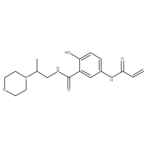2-hydroxy-N-[2-(morpholin-4-yl)propyl]-5-(prop-2-enamido)benzamide结构式