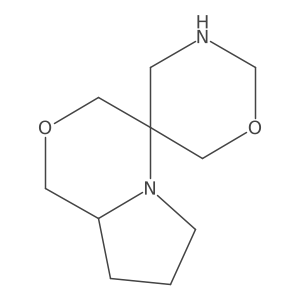 (4R,8AR)-tetrahydro-1H,3H-spiro[pyrrolo[2,1-c][1,4]oxazine-4,5'-[1,3]oxazinane]结构式