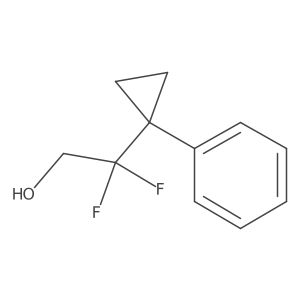 2,2-difluoro-2-(1-phenylcyclopropyl)ethanol结构式