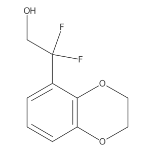 2-(2,3-Dihydro-1,4-benzodioxin-5-yl)-2,2-difluoroethan-1-ol Structure