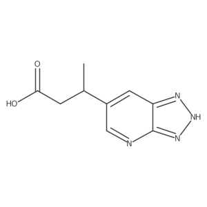 3-{3H-[1,2,3]triazolo[4,5-b]pyridin-6-yl}butanoic acid Structure