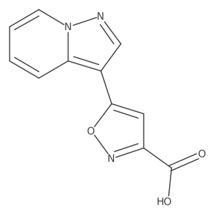 5-{Pyrazolo[1,5-a]pyridin-3-yl}-1,2-oxazole-3-carboxylic acid Structure
